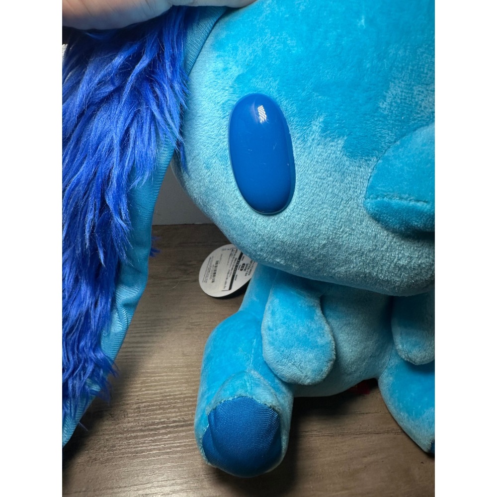 Blue Fluffy Bunny Rabbit Plush Toy Gloomy Bear Long Ears Stuffed Animal CGP-574 - Picture 3 of 9